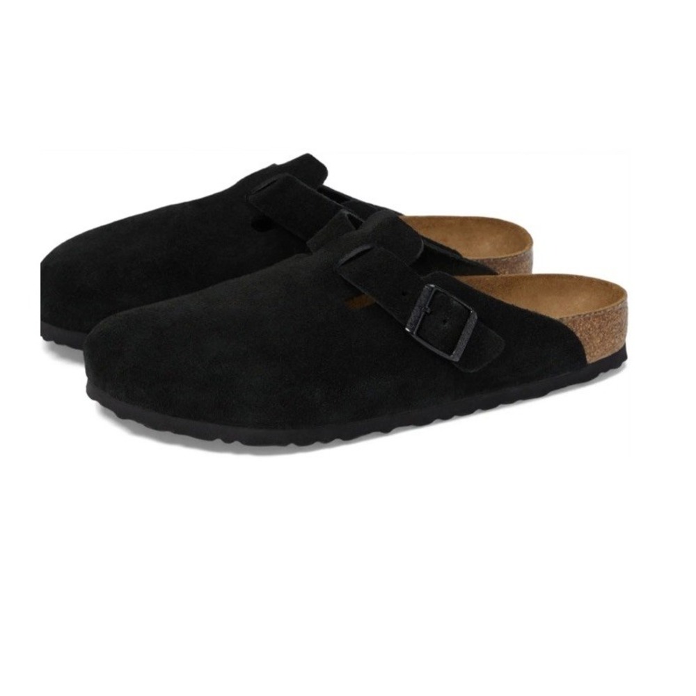 Birkenstock Boston Clogs Black Size 39 Women's 8 Excellent